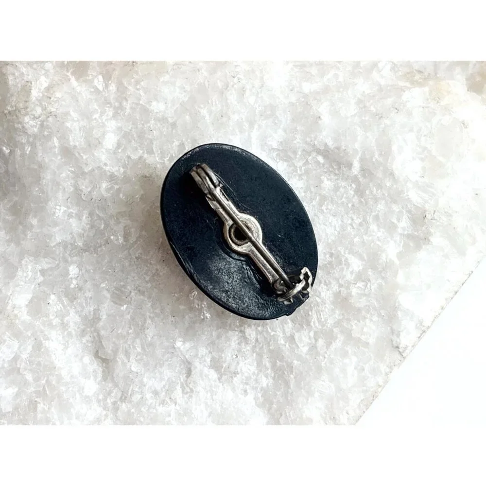 Faux Cameo Victorian Style Profiled Lady Oval Costume Jewelry Brooch | Lapel Pin